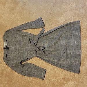 H&M Black with white detailing midi dress XS